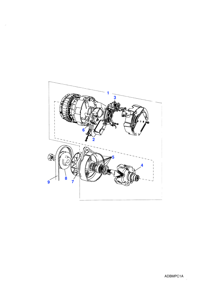 Alternator (2.5L I4 200 TDi L/R,5 Speed Manual Transmission,Less Catalyst)