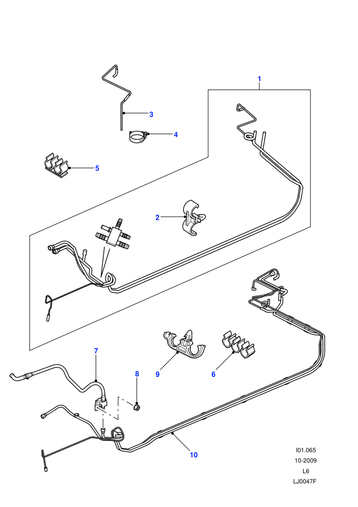 Fuel Lines (M47 2.0L I4 16V Diesel)((V)FROM1A000001)