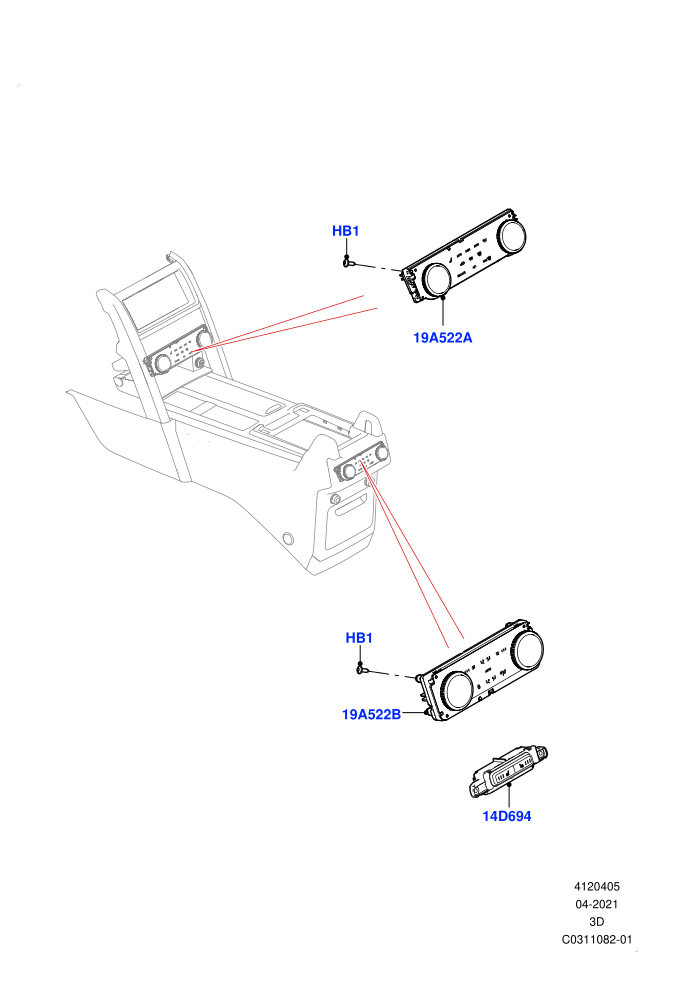 Heater & Air Conditioning Controls (Nitra Plant Build)((V)FROMM2000001)