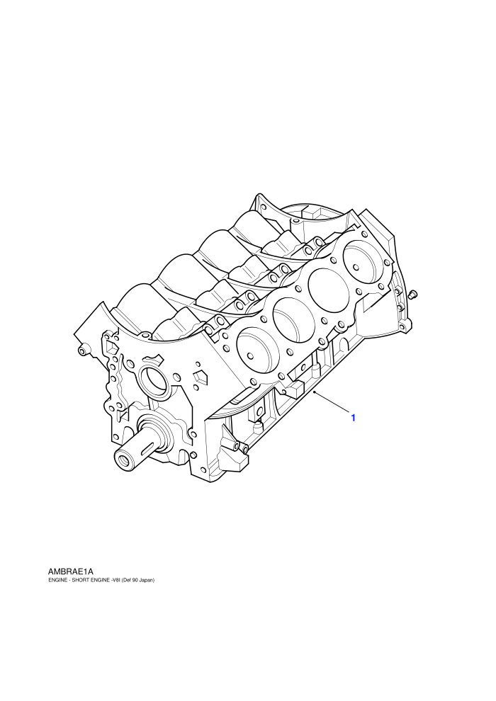 Engine Short (4.0L V8 L/R EFI Petrol)