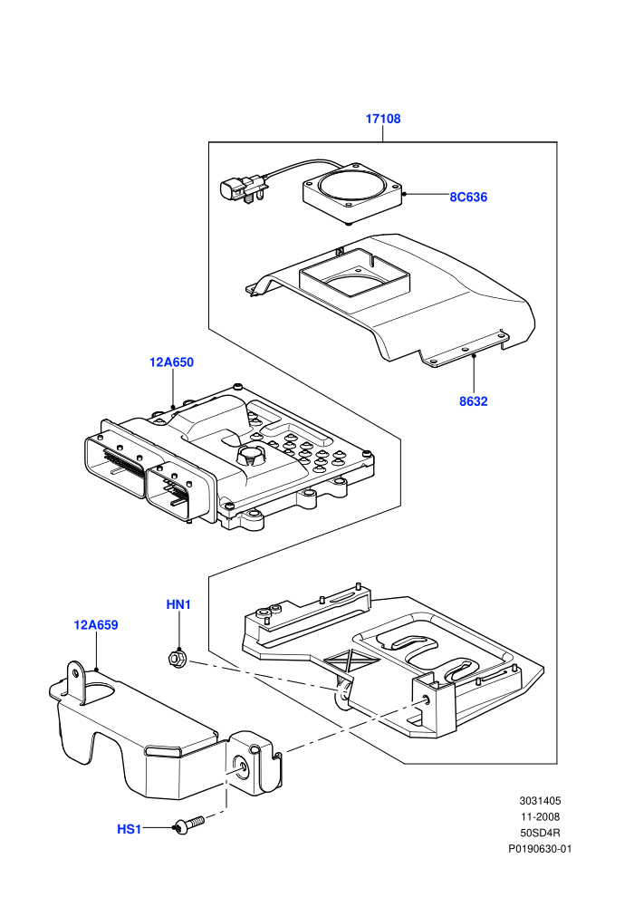 Engine Modules And Sensors (5.0L OHC SGDI NA V8 Petrol - AJ133)((V)FROMAA000001)