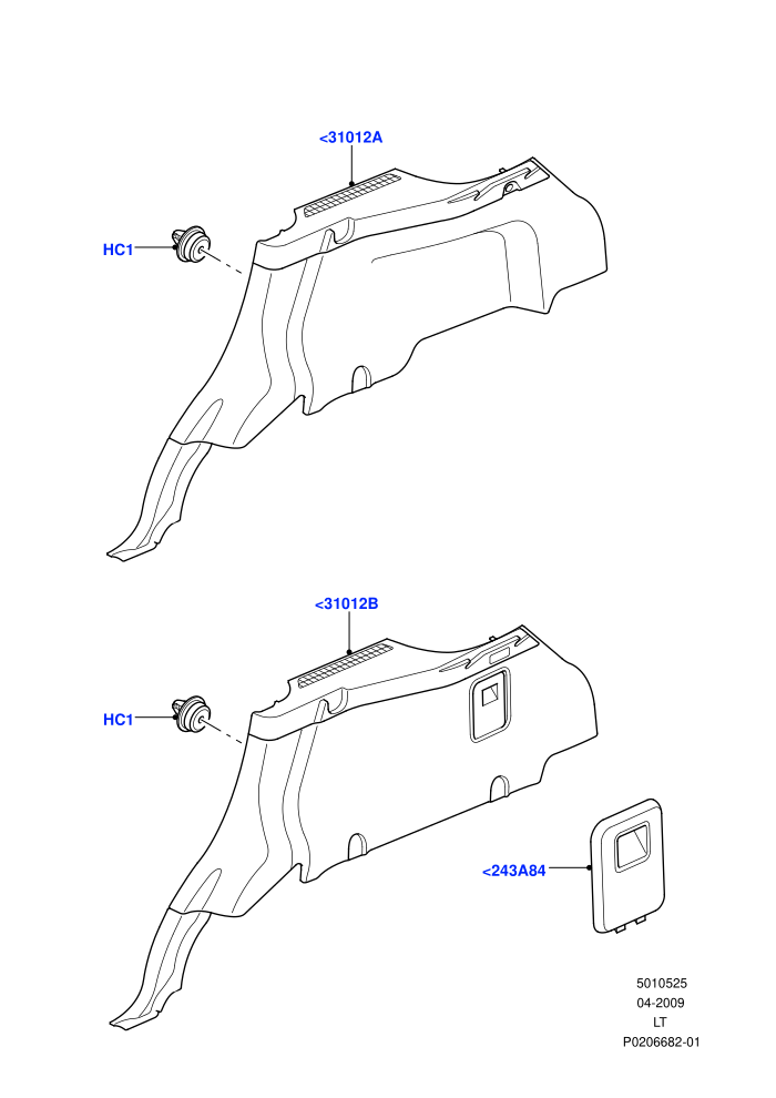 Side Trim (Luggage Compartment)((V)FROMAA000001)