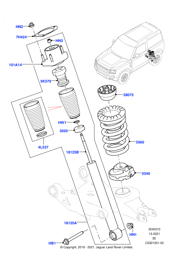 Rear Springs And Shock Absorbers (With Standard Duty Coil Spring Susp)