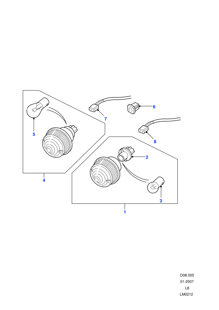 Lamps - Front - Side And Indicator ((V)FROM7A000001)