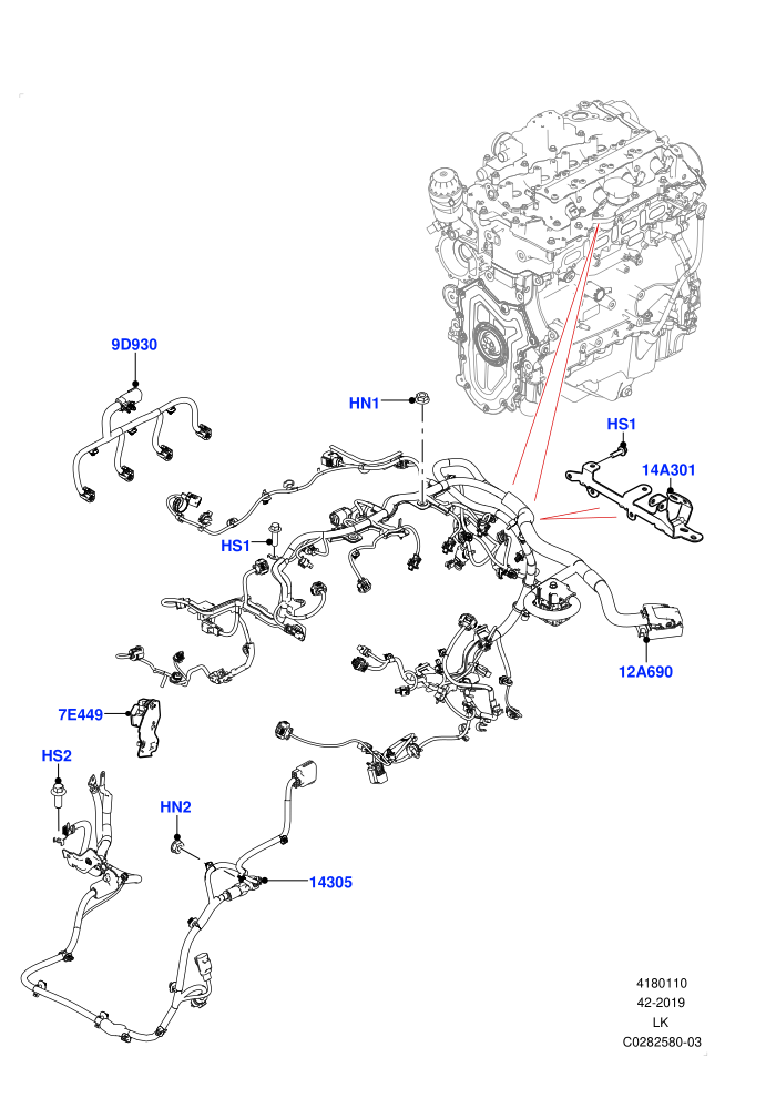 Electrical Wiring - Engine And Dash (2.0L AJ200P Hi PHEV)((V)FROMJA000001)
