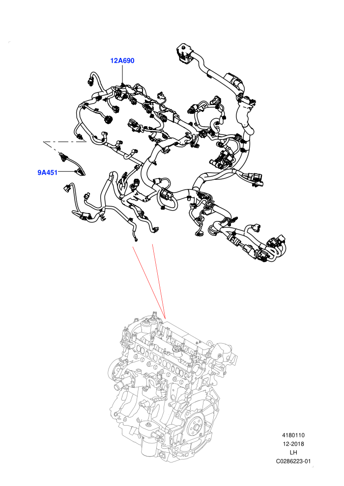 Electrical Wiring - Engine And Dash (2.0L I4 DSL HIGH DOHC AJ200,2.0L I4 DSL MID DOHC AJ200,Itatiaia (Brazil))(Engine)((V)FROMJT000001)