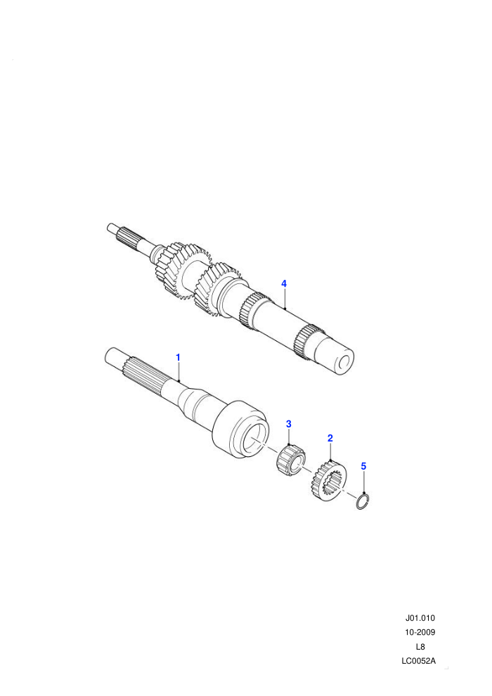 Input Shaft, Gear Sets & Bearings ((V)FROM7A000001)