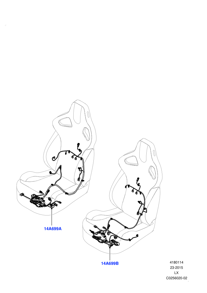 Wiring - Seats (Drivers Seat - Sports)(Front Seats)((V)FROMFA000001)