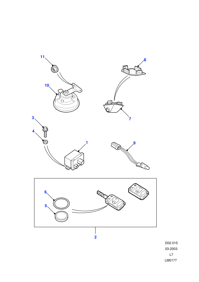 Alarms And Remote Locking ((+)CDN/MEX/USA,LHD)