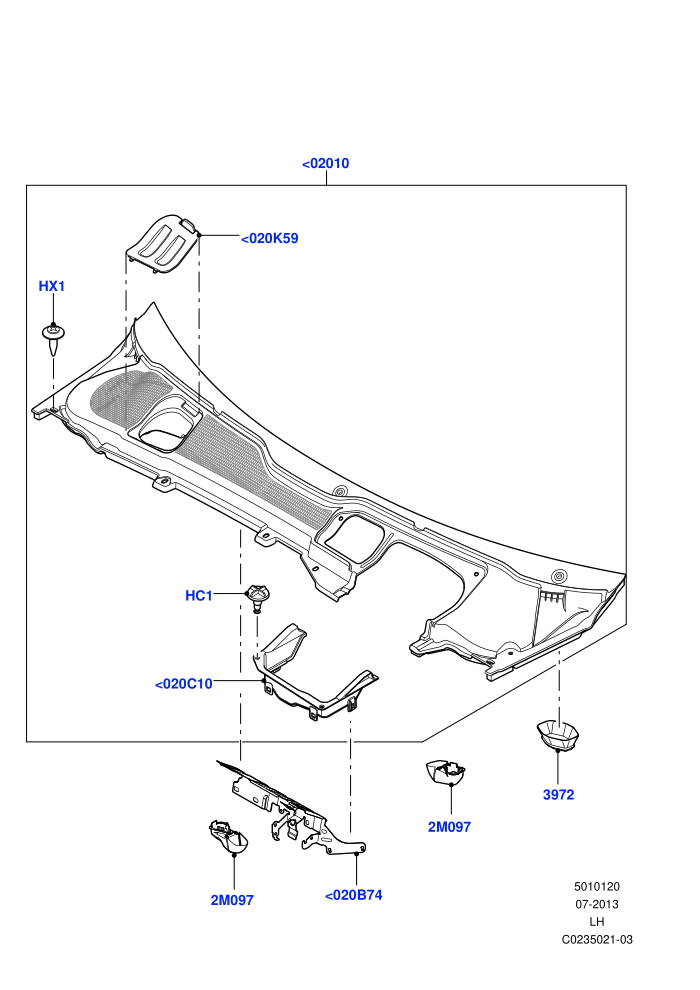 Cowl/Panel And Related Parts (Halewood (UK))