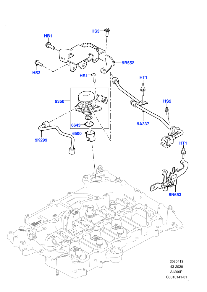 Fuel Injection Pump-Engine Mounted (2.0L AJ200P Hi PHEV,2.0L I4 High DOHC AJ200 Petrol)(Nitra Plant Build)((V)FROMM2000001)