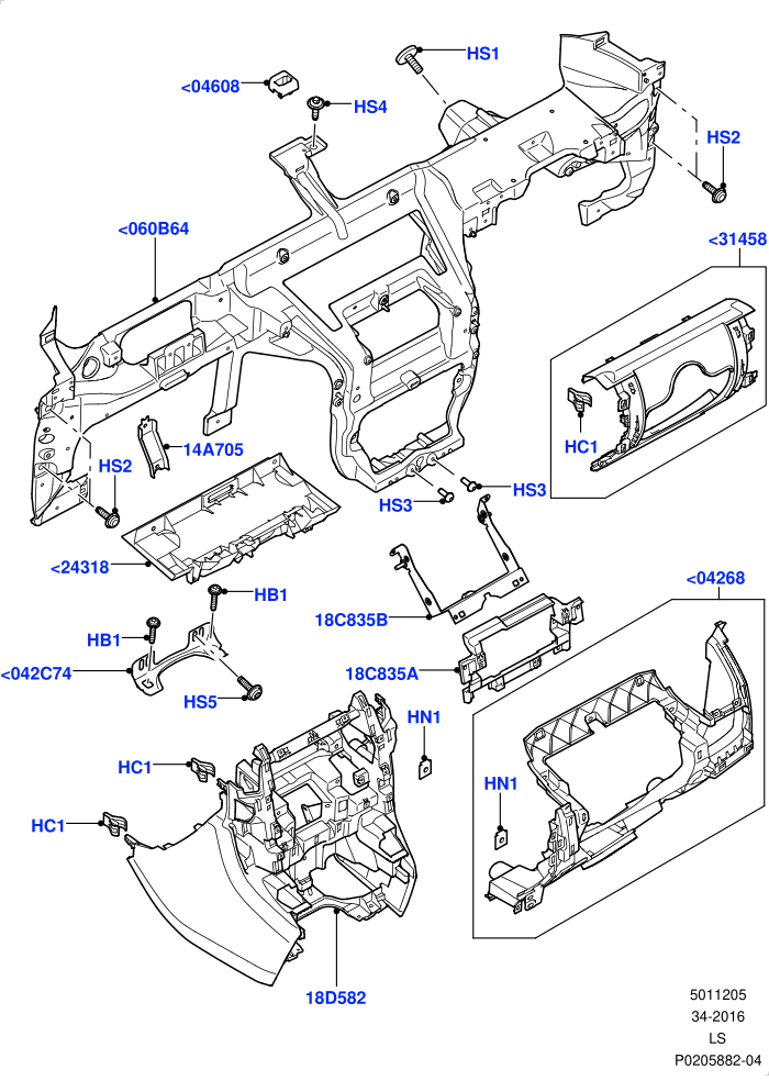 Instrument Panel (Internal Components)((V)FROMAA000001)