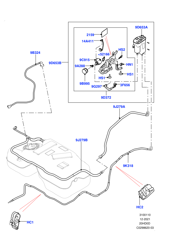 Fuel Lines (2.0L 16V TIVCT T/C 240PS Petrol,Fuel Tank Filler Neck - Unleaded,Halewood (UK),With Extra Engine Cooling System)(Rear)