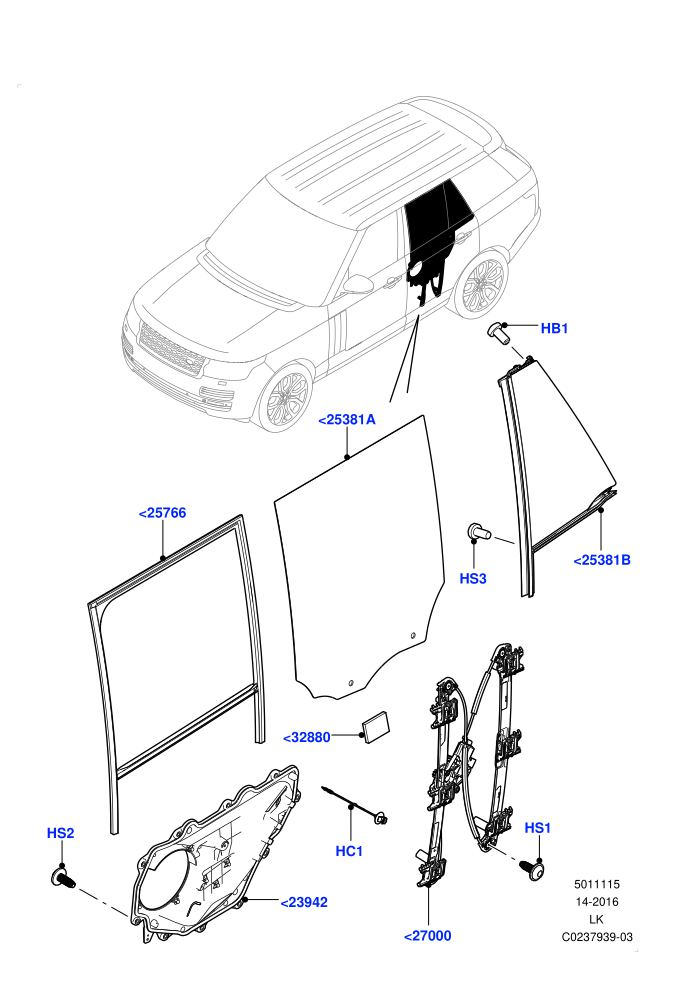 Rear Door Glass And Window Controls