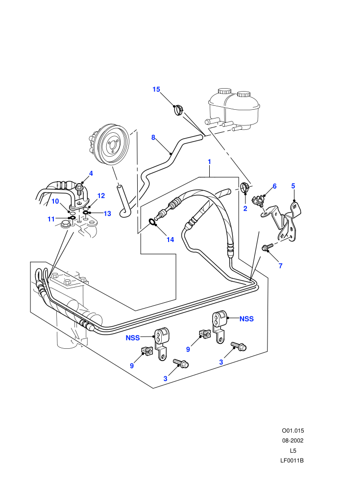 Power Steering Pipes (RHD,With Power Steering)