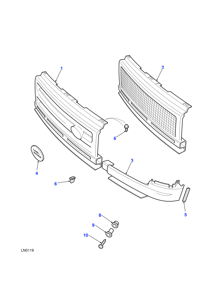 Grille & Headlamp Surround ((V)FROMMA081992)