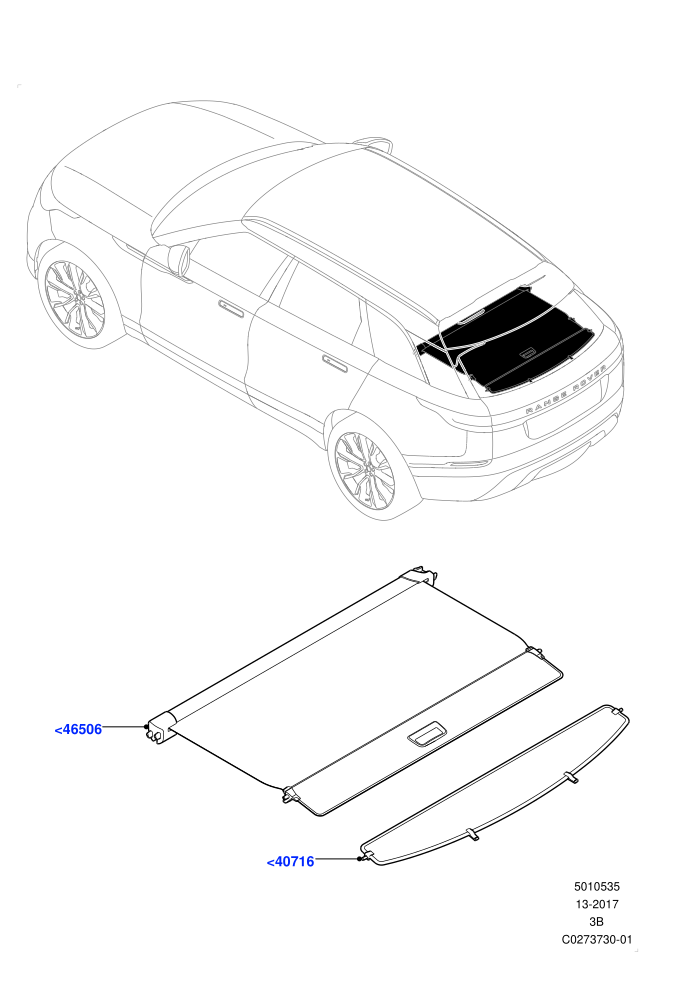 Load Compartment Trim (With Load Area Cover)(Package Tray,Upper)