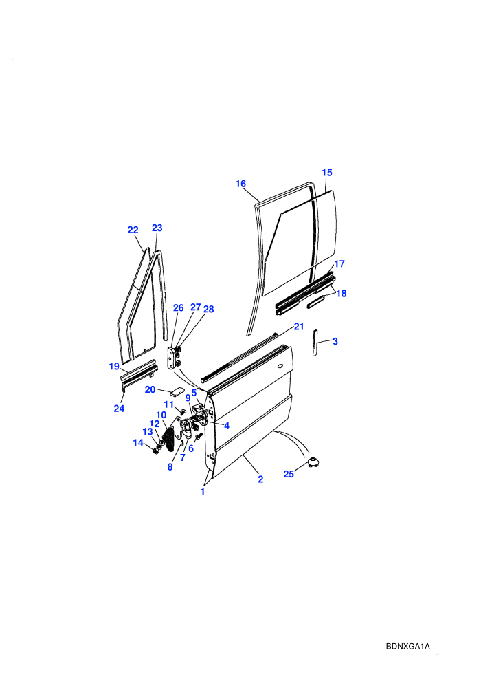 Front Door Assembly (2 Door Station Wagon)