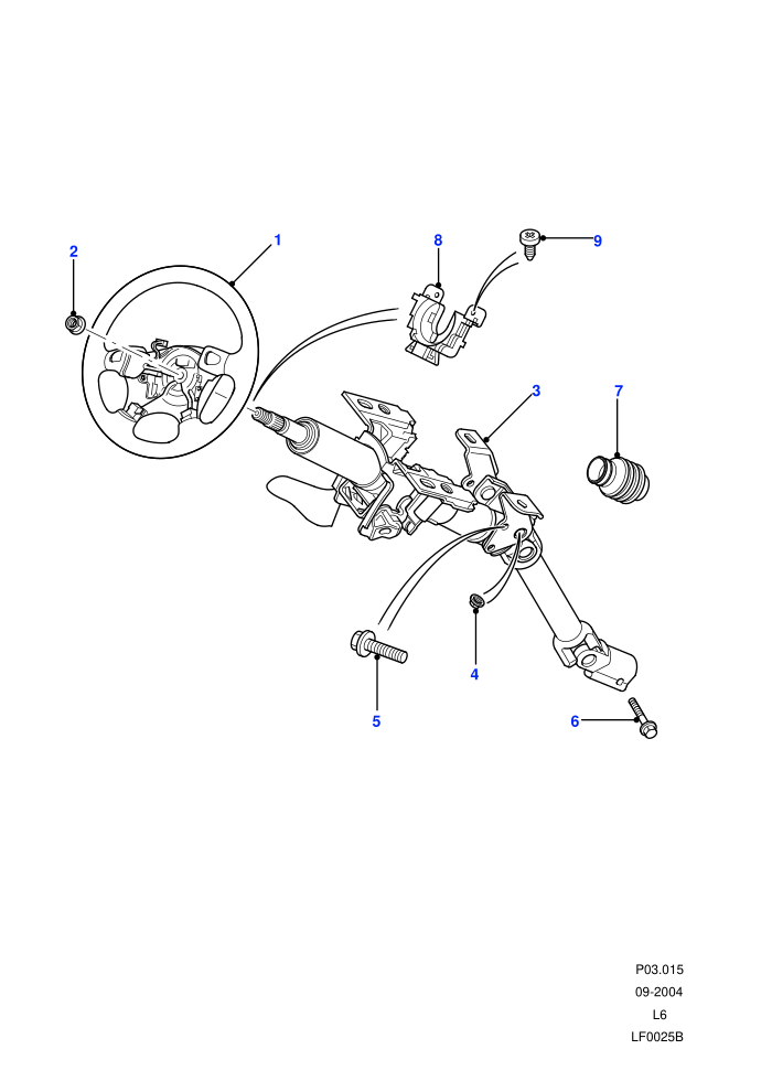 Steering Column ((V)TO3A999999 (V)FROM1A000001)