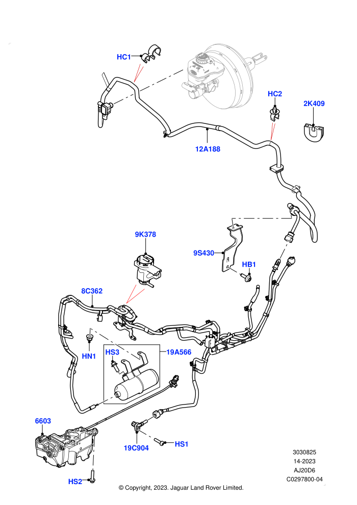 Vacuum Control And Air Injection (3.0L AJ20D6 Diesel High,RHD)((V)FROMLA000001)