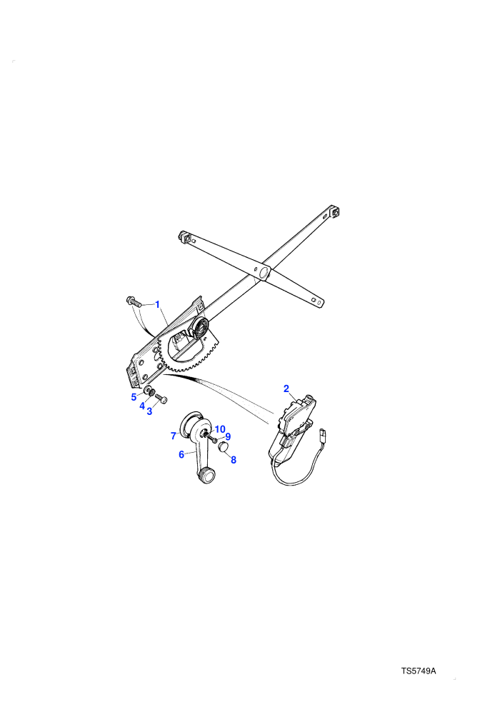 Window Regulators Front (4 Door Station Wagon)