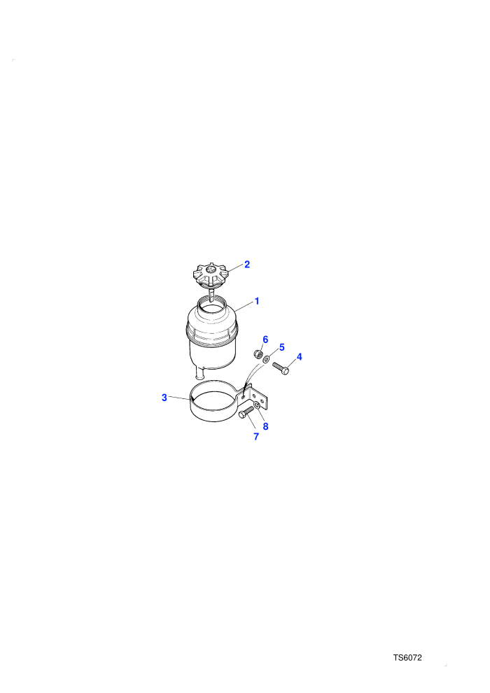 Power Steering Reservoir-Plastic (With Petrol Engines)
