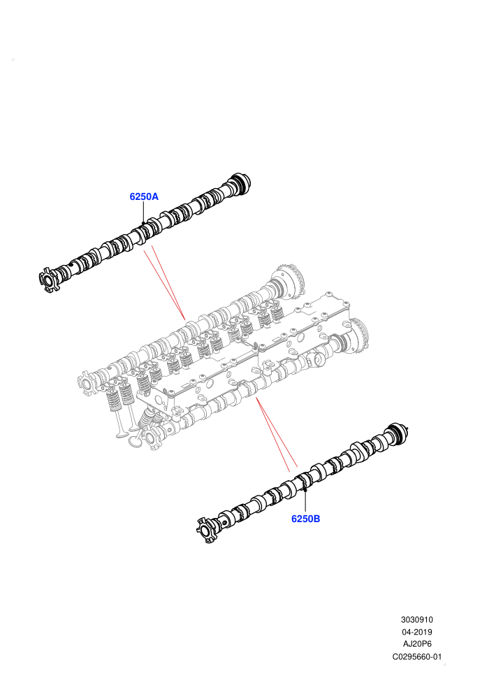 Camshaft (3.0L AJ20P6 Petrol High)((V)FROMKA000001)