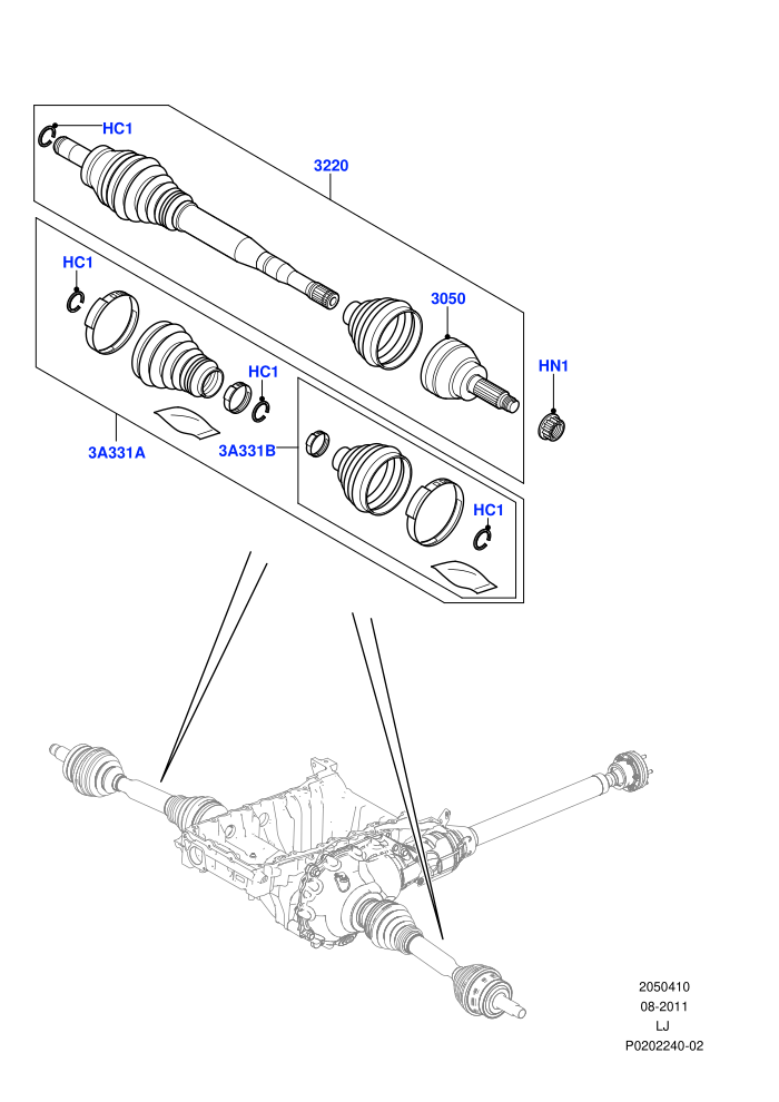 Drive Shaft - Front Axle Drive (Driveshaft)((V)FROMAA000001)