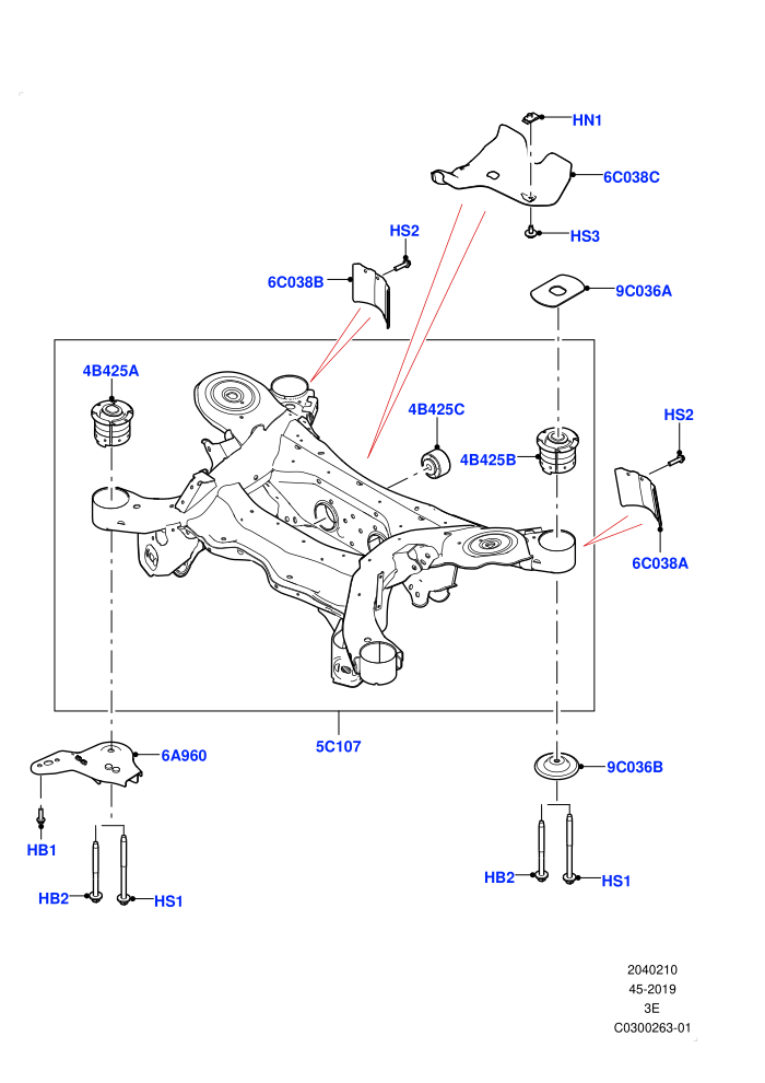 Rear Cross Member & Stabilizer Bar (Crossmember)