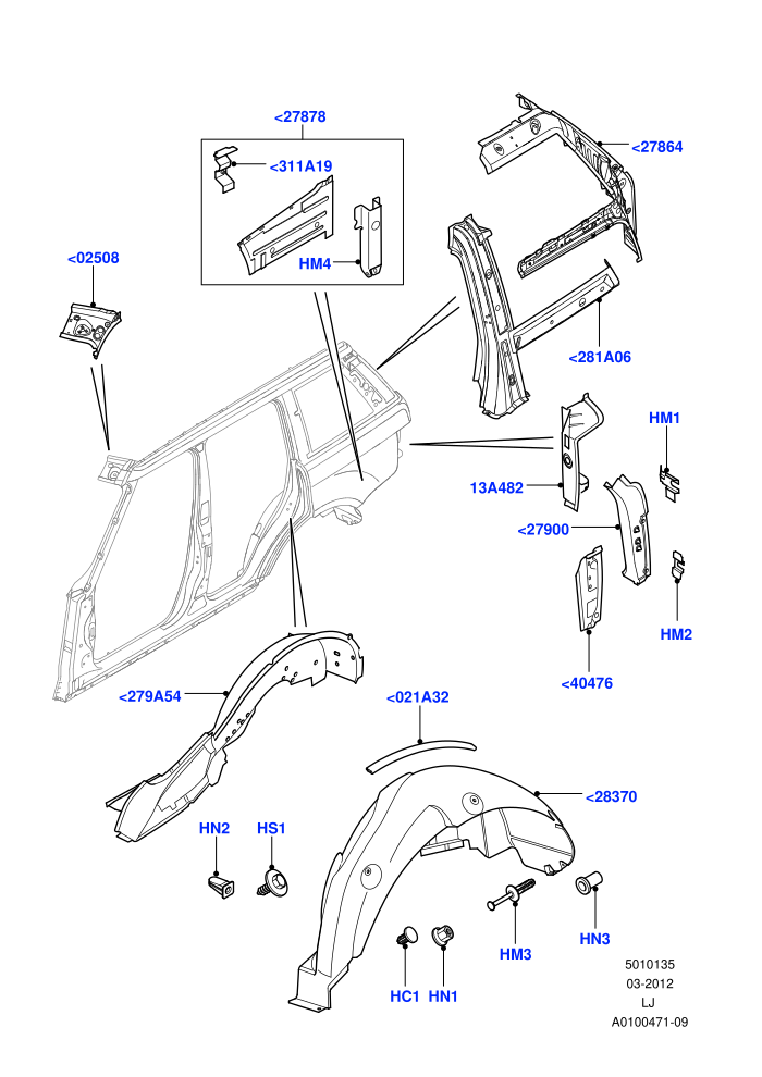 Side Panels - Inner (Less Armoured)((V)TO9A999999)