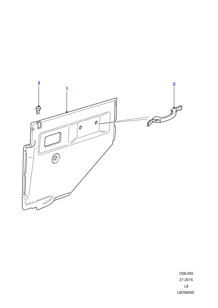 Rear Side Door Casing (110&nbsp;Wheelbase)