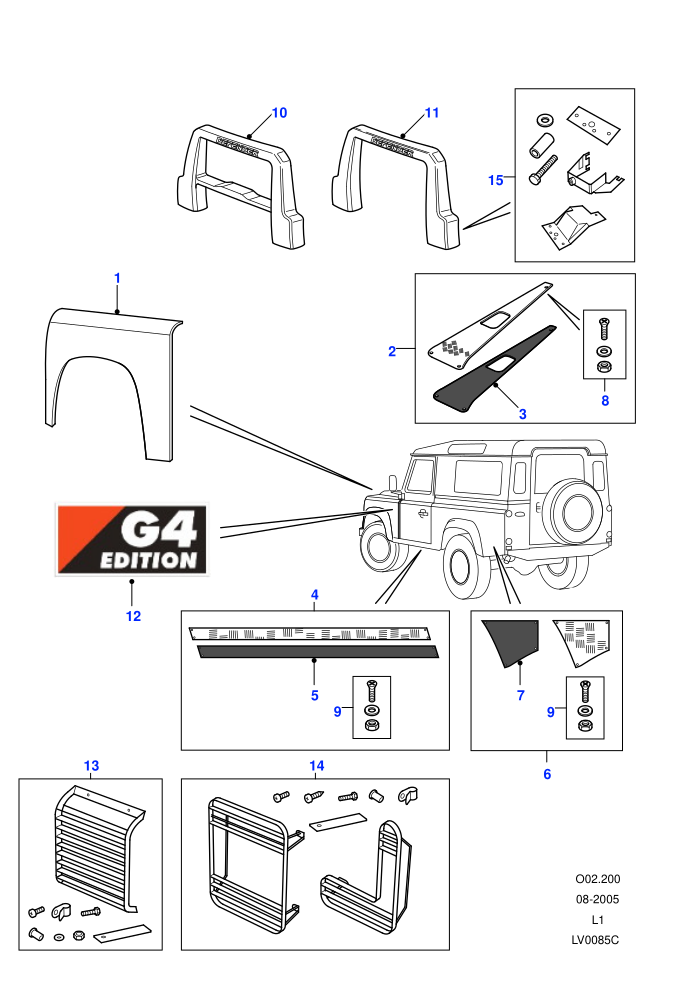 G4 LE - Exterior Trim (Defender G4 Limited Edition)