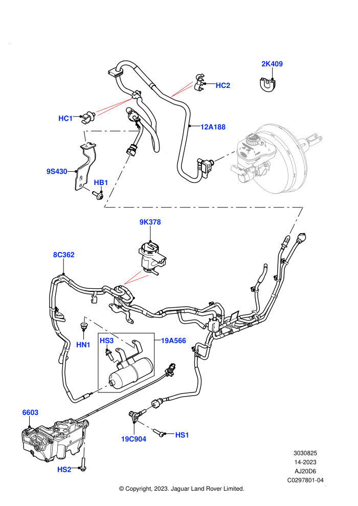 Vacuum Control And Air Injection (3.0L AJ20D6 Diesel High,LHD)((V)FROMLA000001)