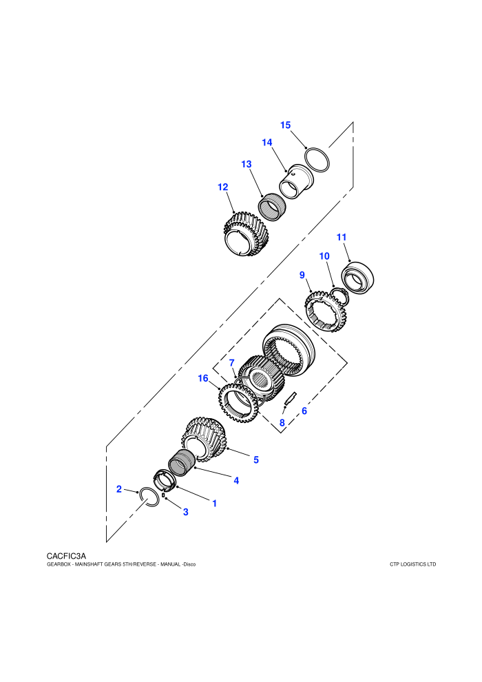 Mainshaft Gears 5th/Reverse (Manual Transmission)