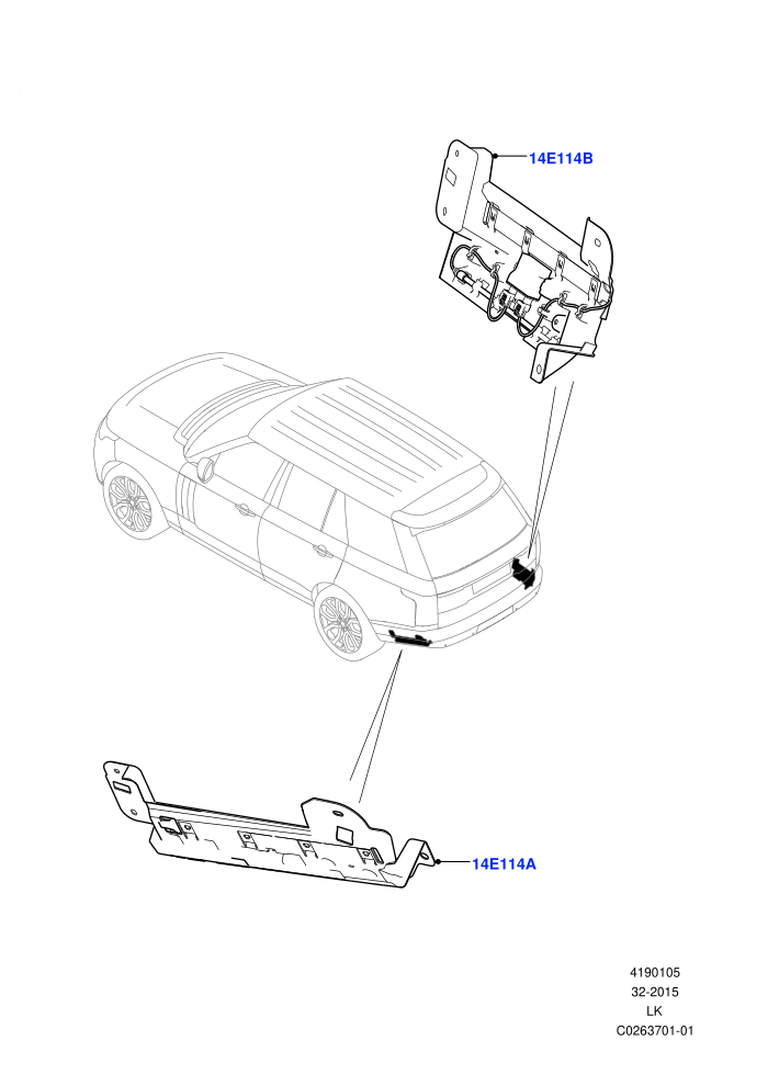 Vehicle Modules And Sensors (Gesture Tailgate System)((V)FROMGA000001)