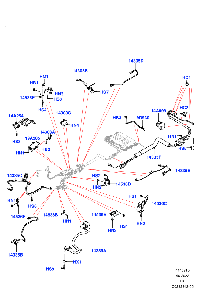 Hybrid Electrical Modules (2.0L AJ200P Hi PHEV)(HV Cables,HV Junction Box)((V)FROMJA000001)