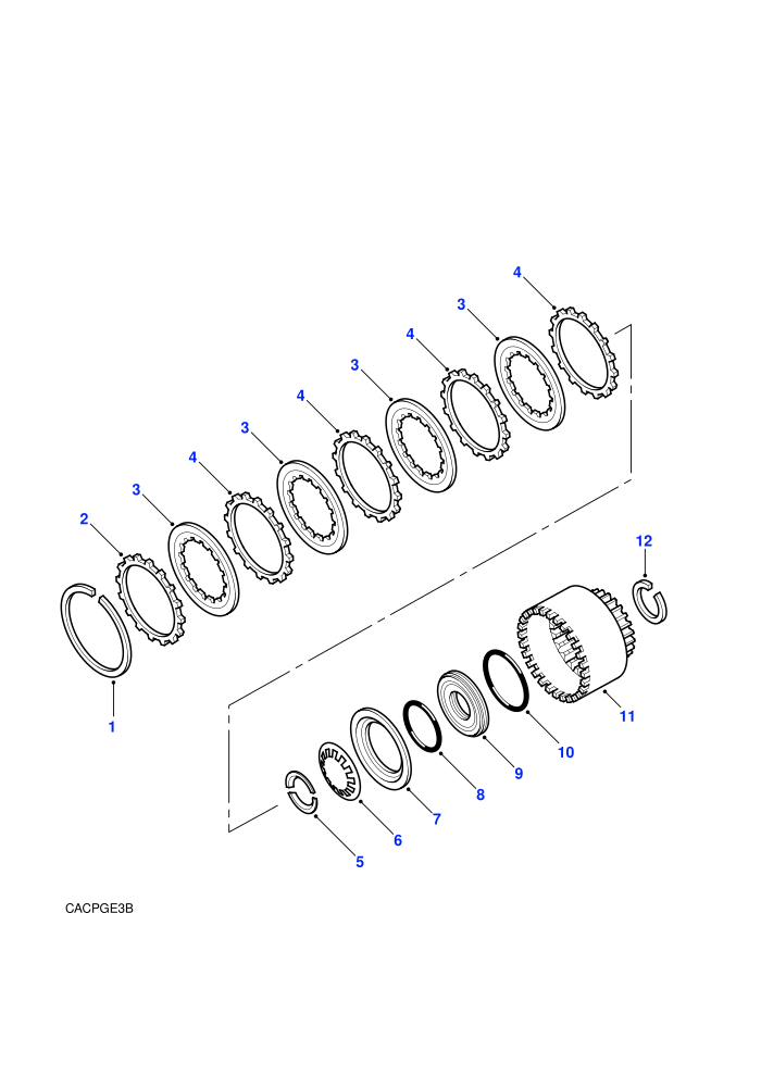 Clutch 'E' (Automatic Transmission)