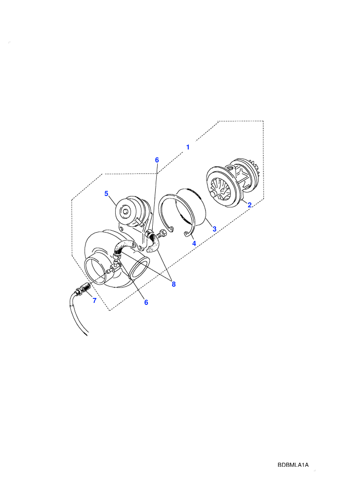 Turbocharger (2.5L 200 Tdi,5 Speed Manual Transmission,Less Catalyst)