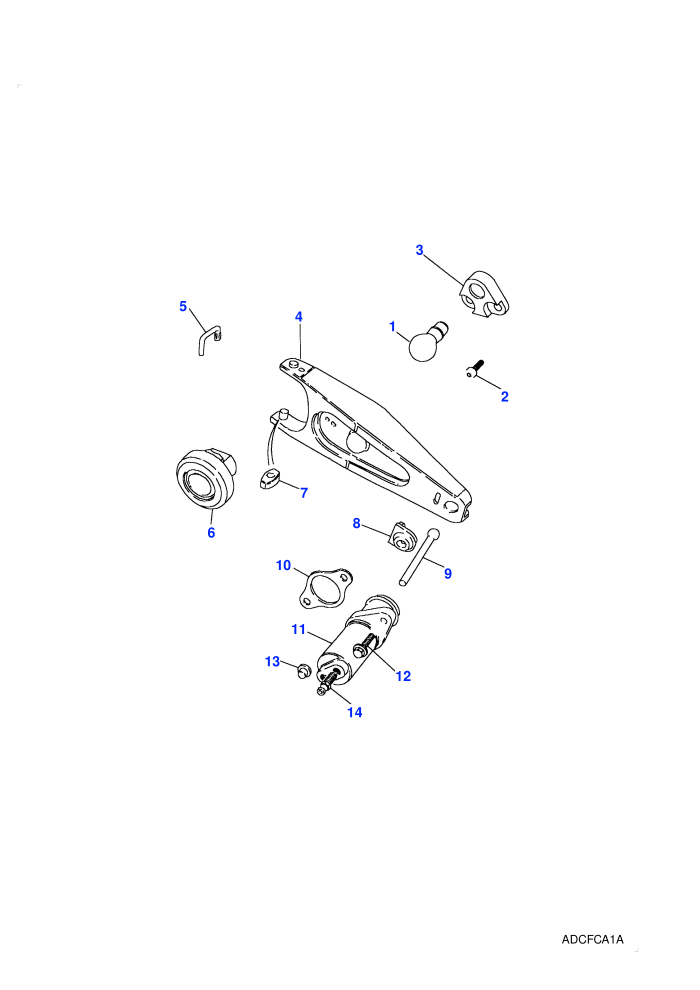 Clutch Release Mechanism (2.5L 4 Cyl NA,5 Speed Manual Transmission,Manual Transmission)