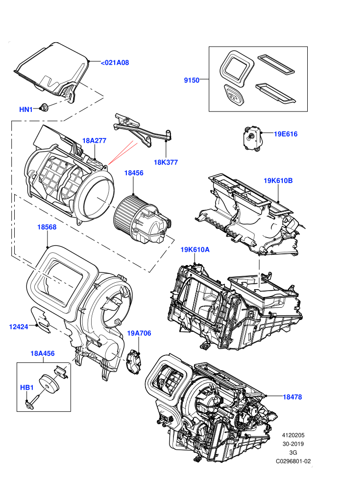 Heater/Air Cond.External Components (Changsu (China))(Main Unit)