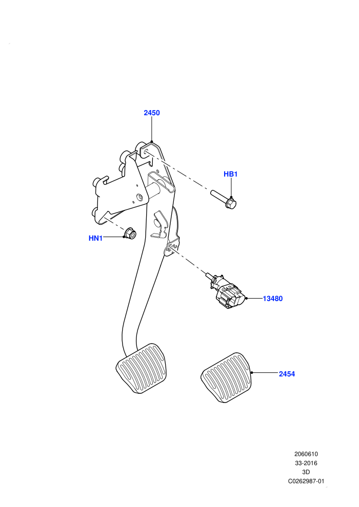 Brake And Clutch Controls (Solihull Plant Build)((V)FROMHA000001)
