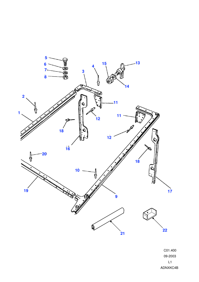 Rear Body Cappings (90 Wheelbase)