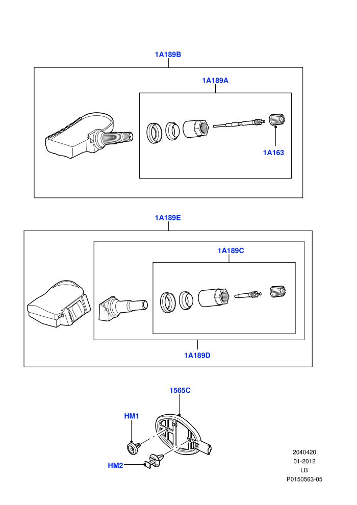 Tyre Pressure Monitor System (With Tyre Pressure Sensors)