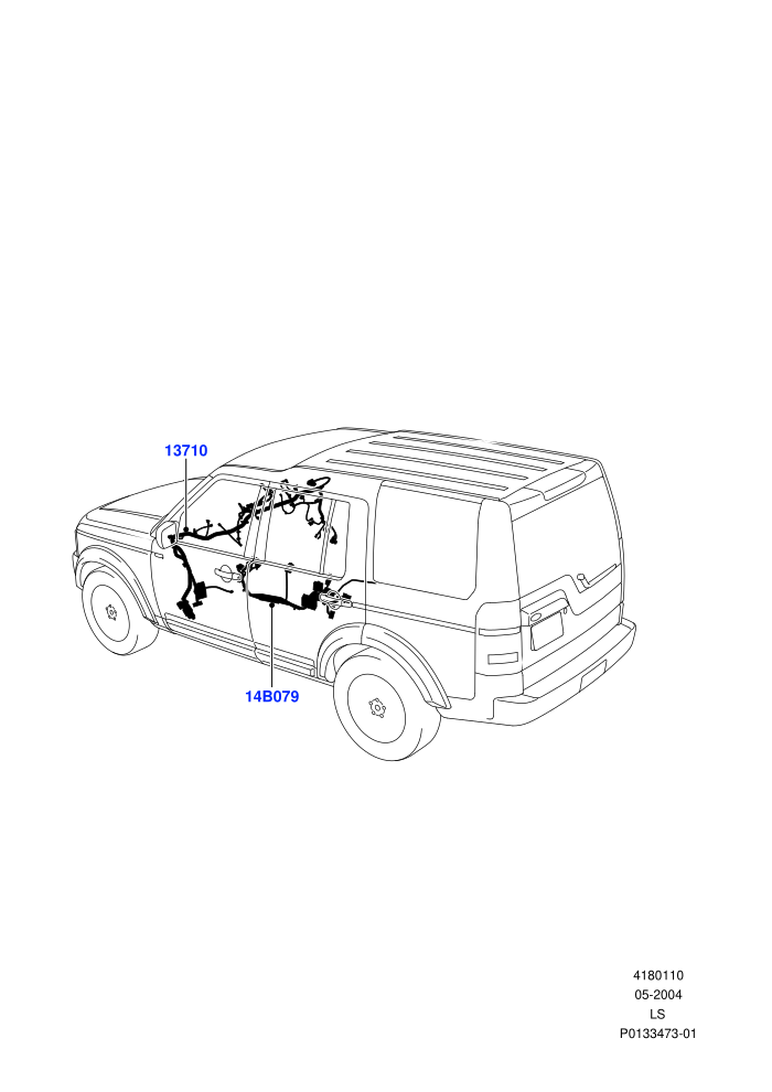 Electrical Wiring - Engine And Dash (Facia And Console)((V)TO8A999999)