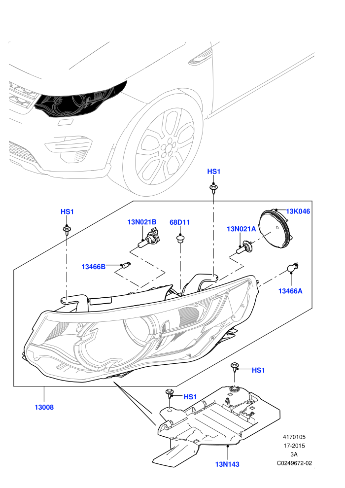 Headlamps And Front Flasher Lamps (Halewood (UK),With Halogen Headlamp)