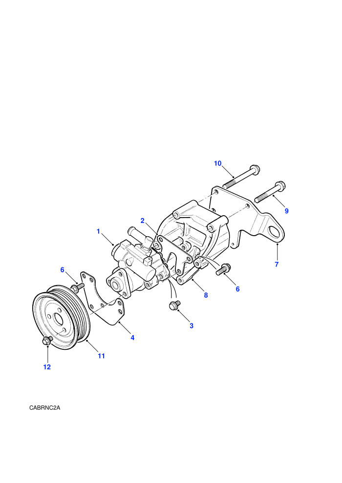 Power Steering Pump Serpentine Belt Drive (3.9/4.0 V8 Petrol Efi,V8 EFI Petrol,With Power Steering)