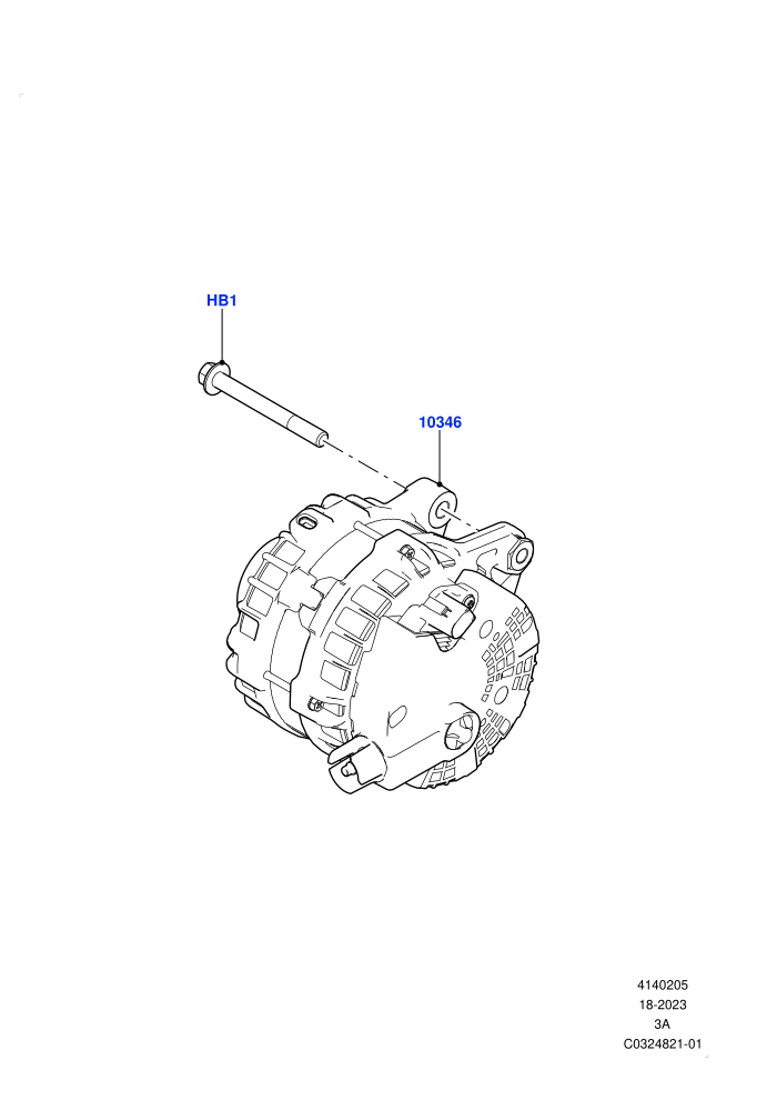 Alternator And Mountings (Electric Engine Battery-MHEV,Itatiaia (Brazil))((V)FROMNT000001)
