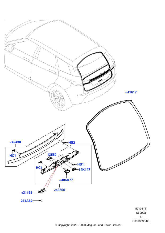 Luggage Compartment Door (Itatiaia (Brazil))(Weatherstrips And Seals)