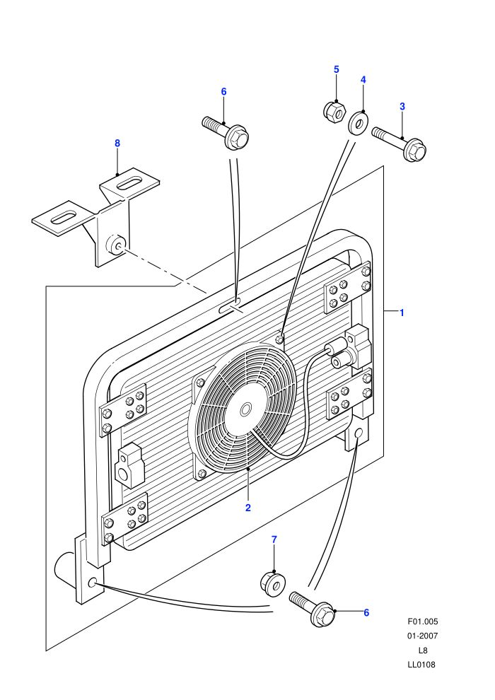 Condenser Assembly (With Manual Air Conditioning)((V)FROM7A000001)