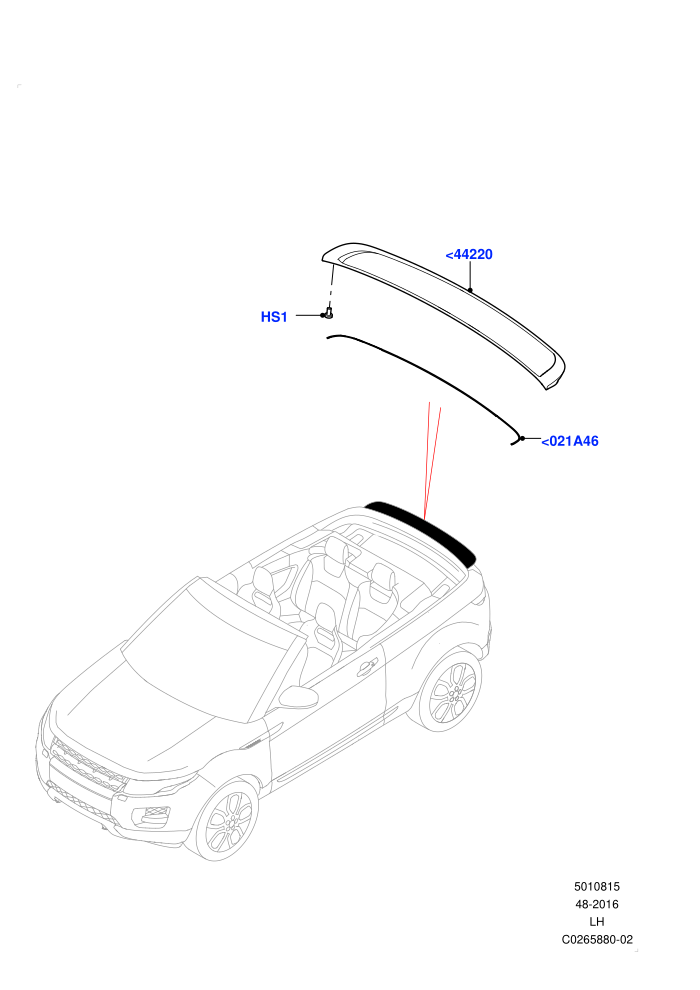 Spoiler And Related Parts (2 Door Convertible,Halewood (UK))